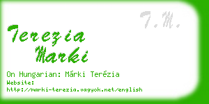 terezia marki business card