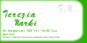 terezia marki business card